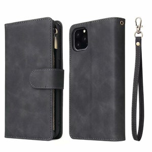 Octopus Zipper Phone Wallet Synthetic Leather Case For iPhone XS 11 12 13 14 15 Pro Max Samsung S24 S23 S22 FE Plus Note 9 10 20 Ultra image 2