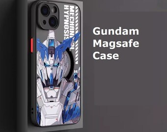 MagSafe Robot Cartoon Anime Plastic Shockproof Full Case For iPhone 11 12 13 14 15 Pro Max Plus Samsung Galaxy S23 S22 S21 Ultra