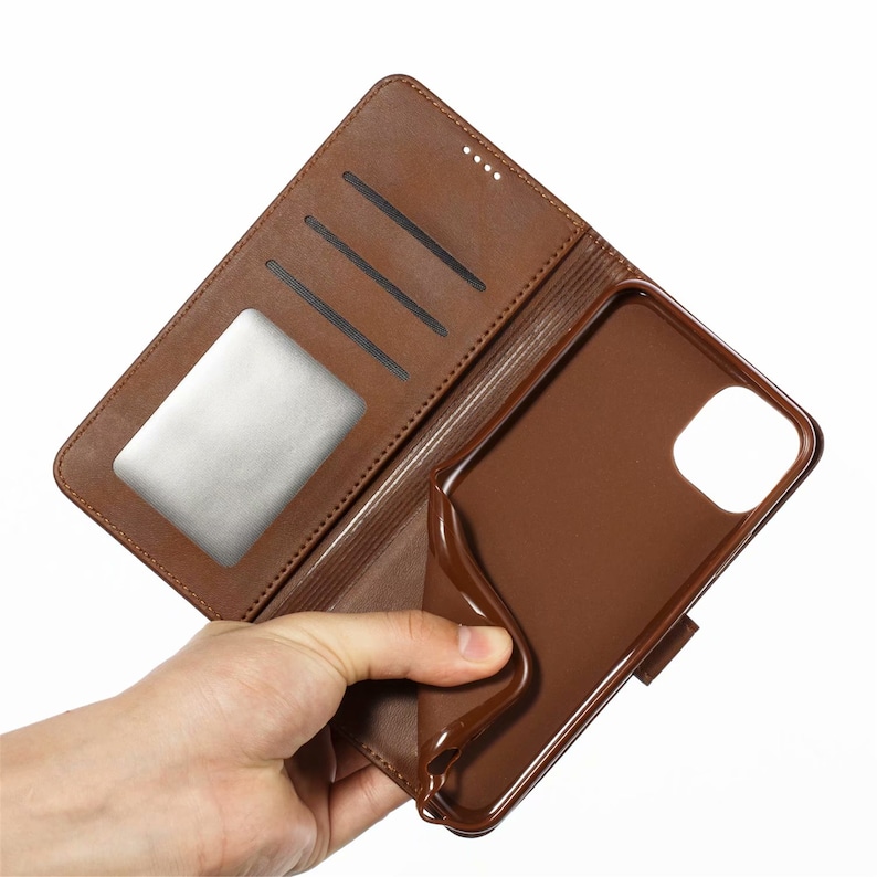 Quaver Eighth Music Note Phone Handmade Leather Wallet Stand Case Flip Cover For Apple iPhone 6 6S 7 8 Plus X XS XR XS Max iPhone 11 Pro Max