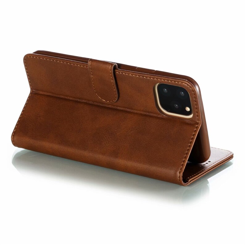 Quaver Eighth Music Note Phone Handmade Leather Wallet Stand Case Flip Cover For Apple iPhone 6 6S 7 8 Plus X XS XR XS Max iPhone 11 Pro Max