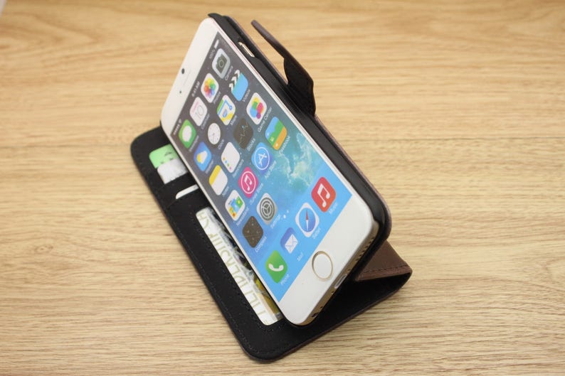 Quaver Eighth Music Note Phone Handmade Leather Wallet Stand Case Flip Cover For Apple iPhone 6 6S 7 8 Plus X XS XR XS Max iPhone 11 Pro Max