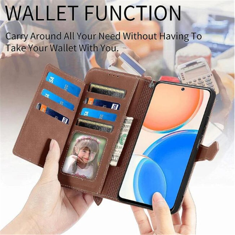 Dragon Leather Wallet Imprint Phone Case For iPhone 11 12 13 14 15 Pro Max Samsung S24 S23 S22 FE Ultra Note 20 10 Plus image 5