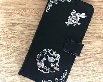 Alice In Wonderland Princess Wallet Leather Case For iPhone XR XS 11 12 13 14 Pro Max Samsung S22 S21 S20 FE S10 Plus Note 9 10 20 Ultra