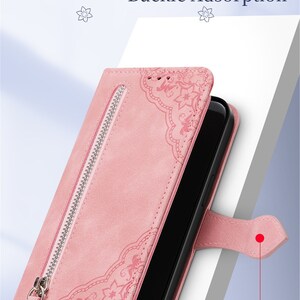 Mickey & Minnie Mouse Leather Wallet Imprint Phone Case For iPhone 11 12 13 14 15 Pro Max Samsung S24 S23 S22 FE Ultra Note 20 10 Plus image 3