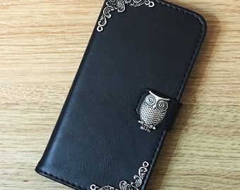 New Owl Wallet Pu Leather Stand Case For iPhone XR XS 11 12 13 Pro Max Samsung S22 S21 S20 FE S10 Plus Note 8 9 10 20 Ultra