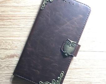 New Owl Wallet Pu Leather Stand Case For iPhone XR XS 11 12 13 Pro Max Samsung S22 S21 S20 FE S10 Plus Note 8 9 10 20 Ultra