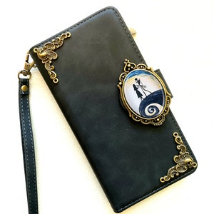 Nightmare Before Christmas Jack Skellington Wallet Case For iPhone 11 12 13 14 15 Pro Max Samsung S24 S23 S22 FE Ultra Note 20 9 10 Plus image 1