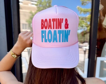Boatin' & Floatin' Trucker Hat-Lake Hats
