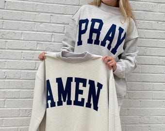 PRAY/AMEN Reversible Mockneck