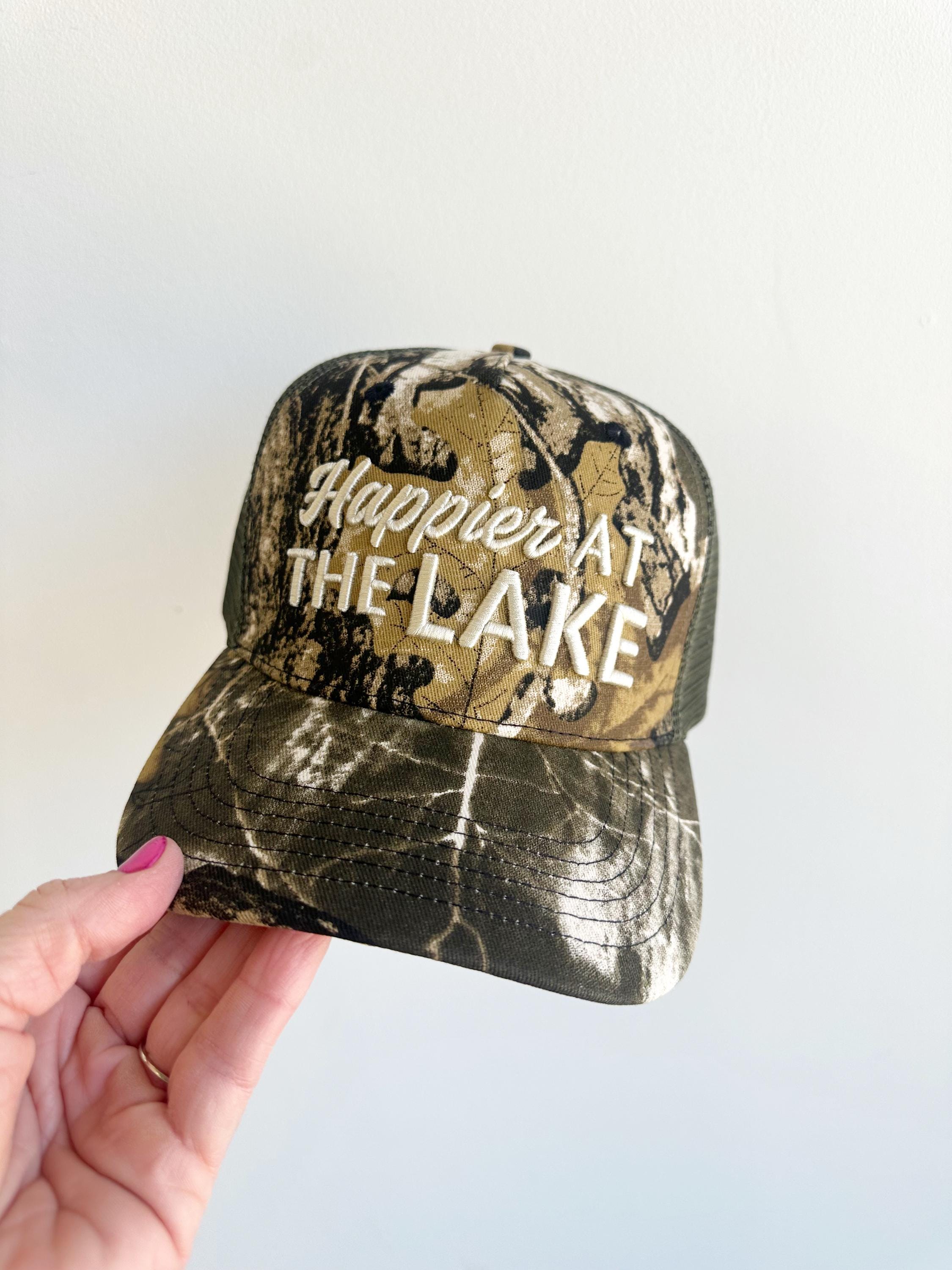 #423. Happier At The Beach Vintage Trucker Hat UH Beach Club Trucker Hat – Uptown Hippie main image 4