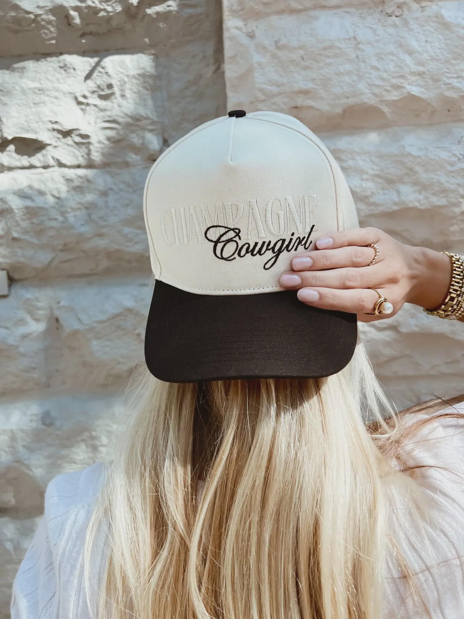 Unisex Houndstooth Cute Caps Cowgirls Cowboys Snapback Western Trucker Hat God Save the Cowboy Trucker Hat | Western Cowgirl Cap  main image 2