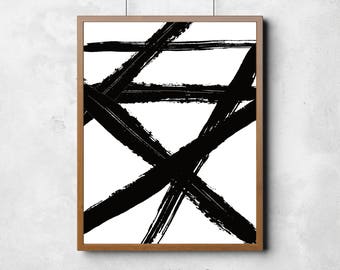 black and white abstract