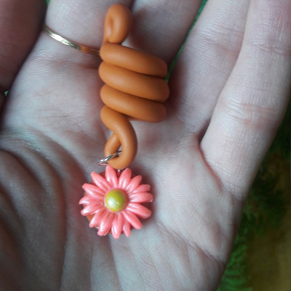 Polymer Clay Dreadlocks Beads- Customized- Tribal- Earthy- Raw- Nature- Ceramic- Artesanal- Flowers- Braids-Rastas-Pixie- Hippie- Vegan- Fae