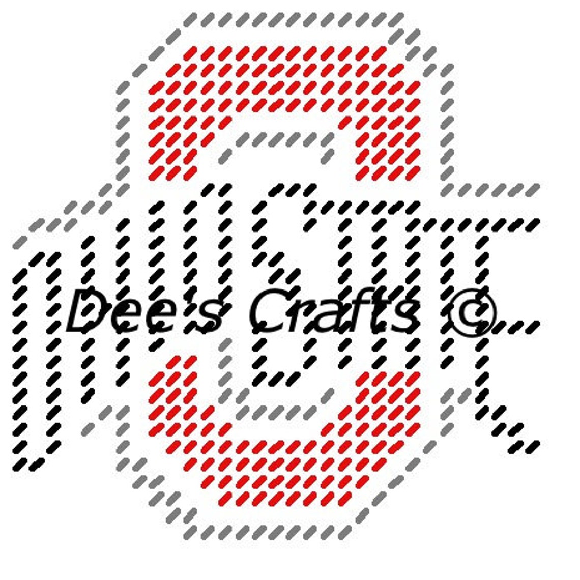 OHIO STATE Football Collection Coasters Plastic Canvas Pattern Etsy