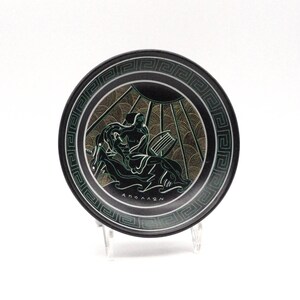 Greek Mythology Tourist Plate, Art Pottery c1980&#39;s