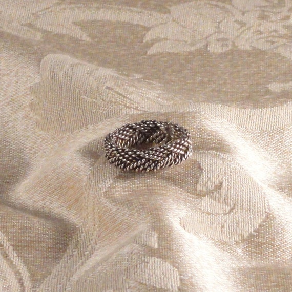 Vintage Mexican Sterling Silver Braided Filigree … - image 9