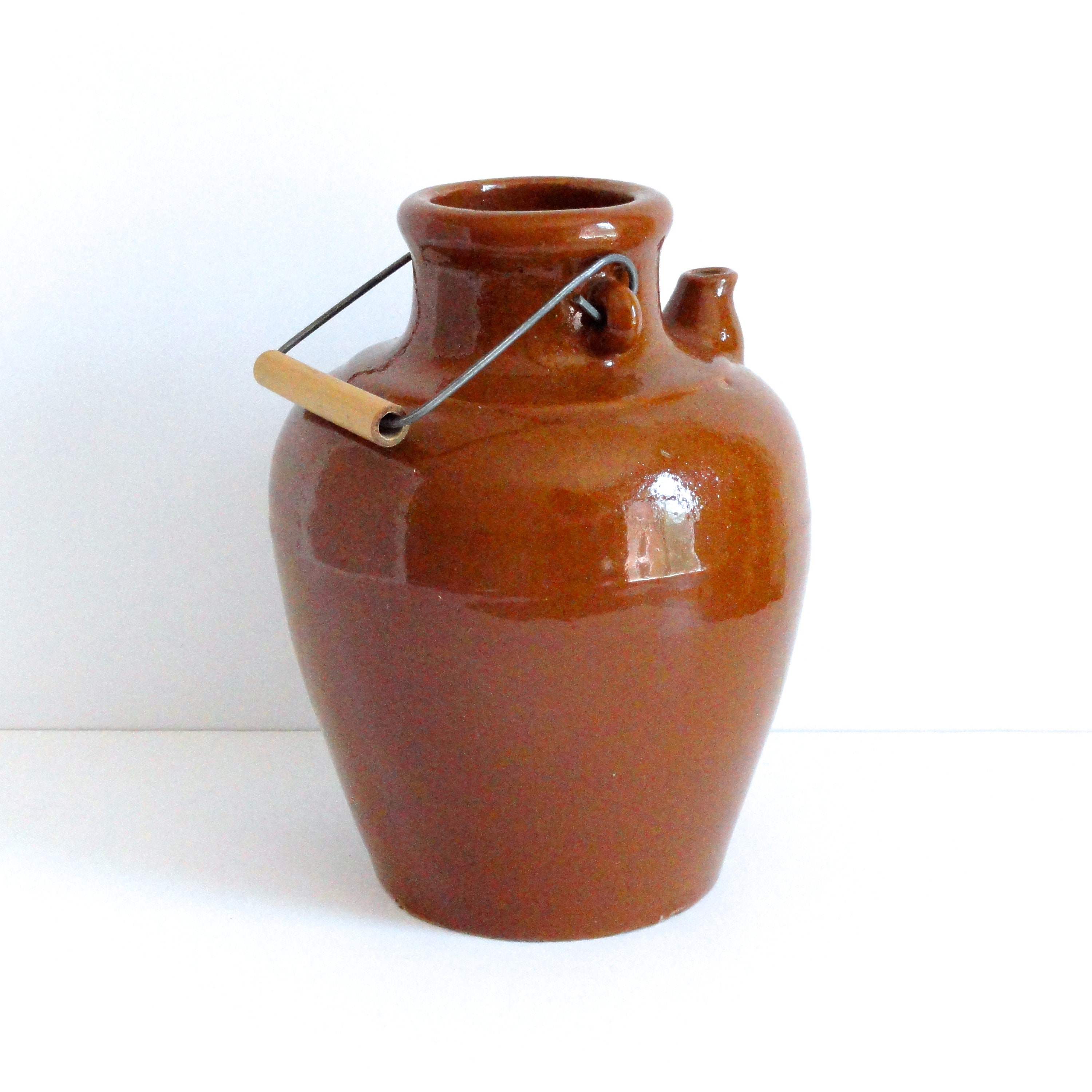 Vintage Chinese Stoneware Vinegar Jug c1970's Etsy.de