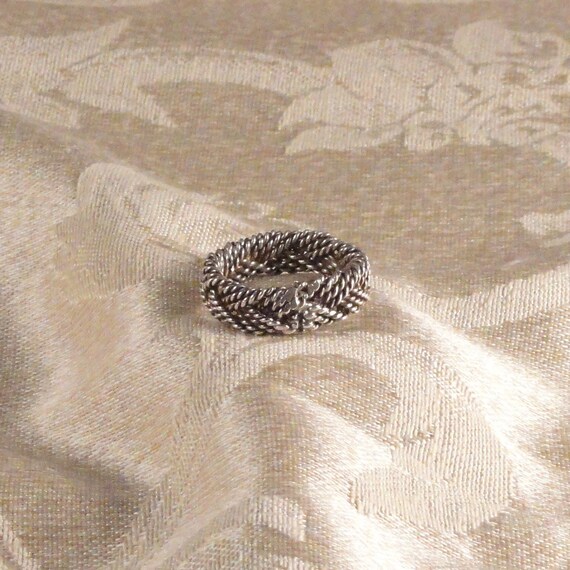 Vintage Mexican Sterling Silver Braided Filigree … - image 8