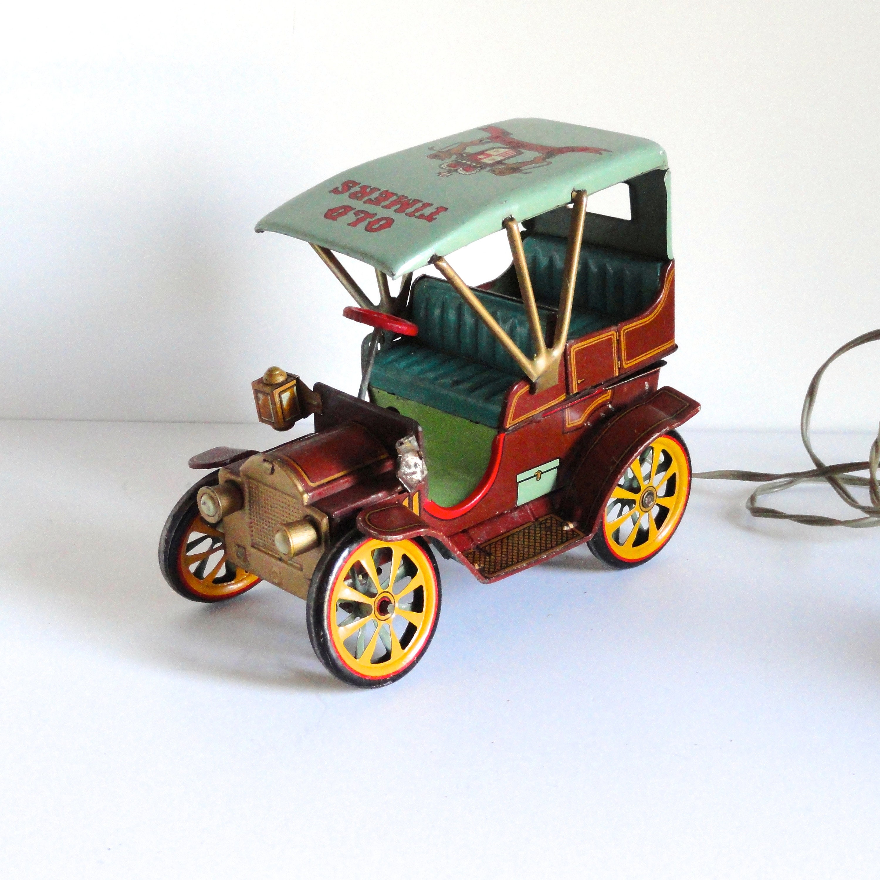 Vintage Litho Tin Toy Model T, Old Timers Automobile