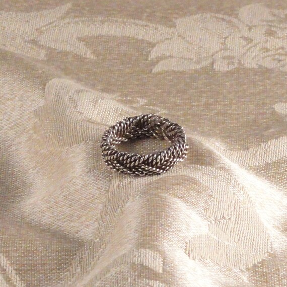 Vintage Mexican Sterling Silver Braided Filigree … - image 6