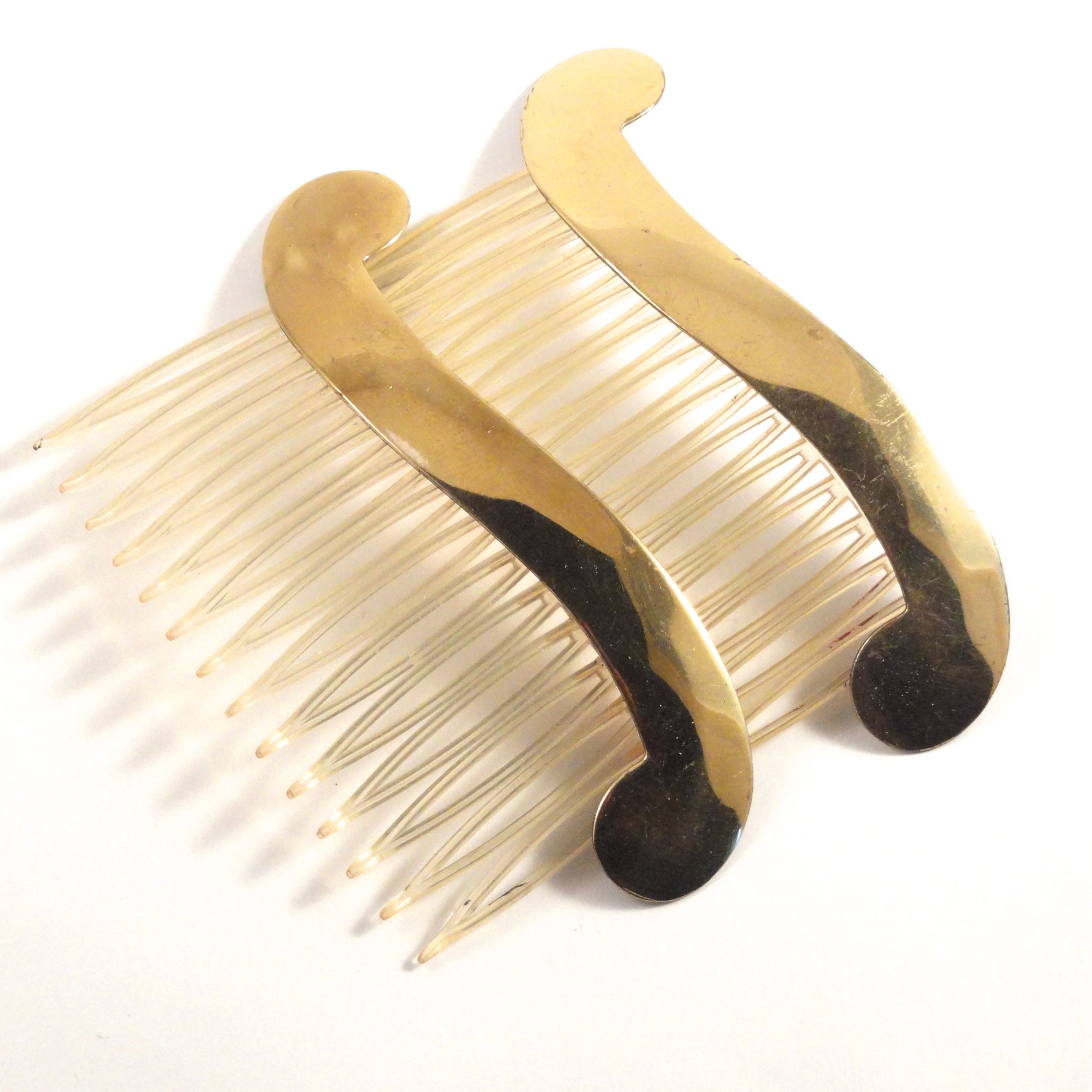 Vintage Mexican Brass Swirl Hair Combs C1950s - Etsy UK