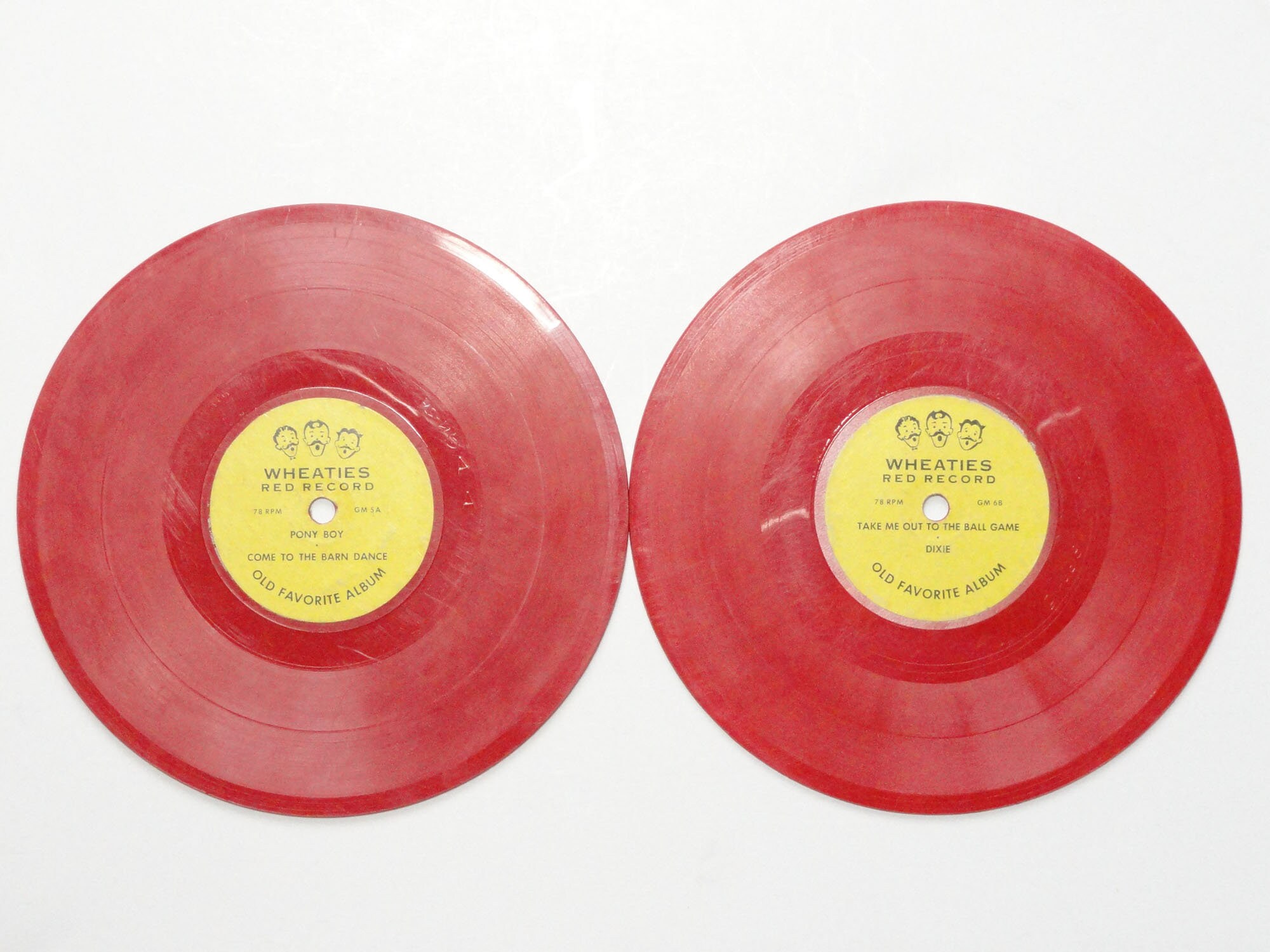 Vintage Red Vinyl 78 RPM Record - Mind-Power Records # MP-7 - Weight  Reduction 