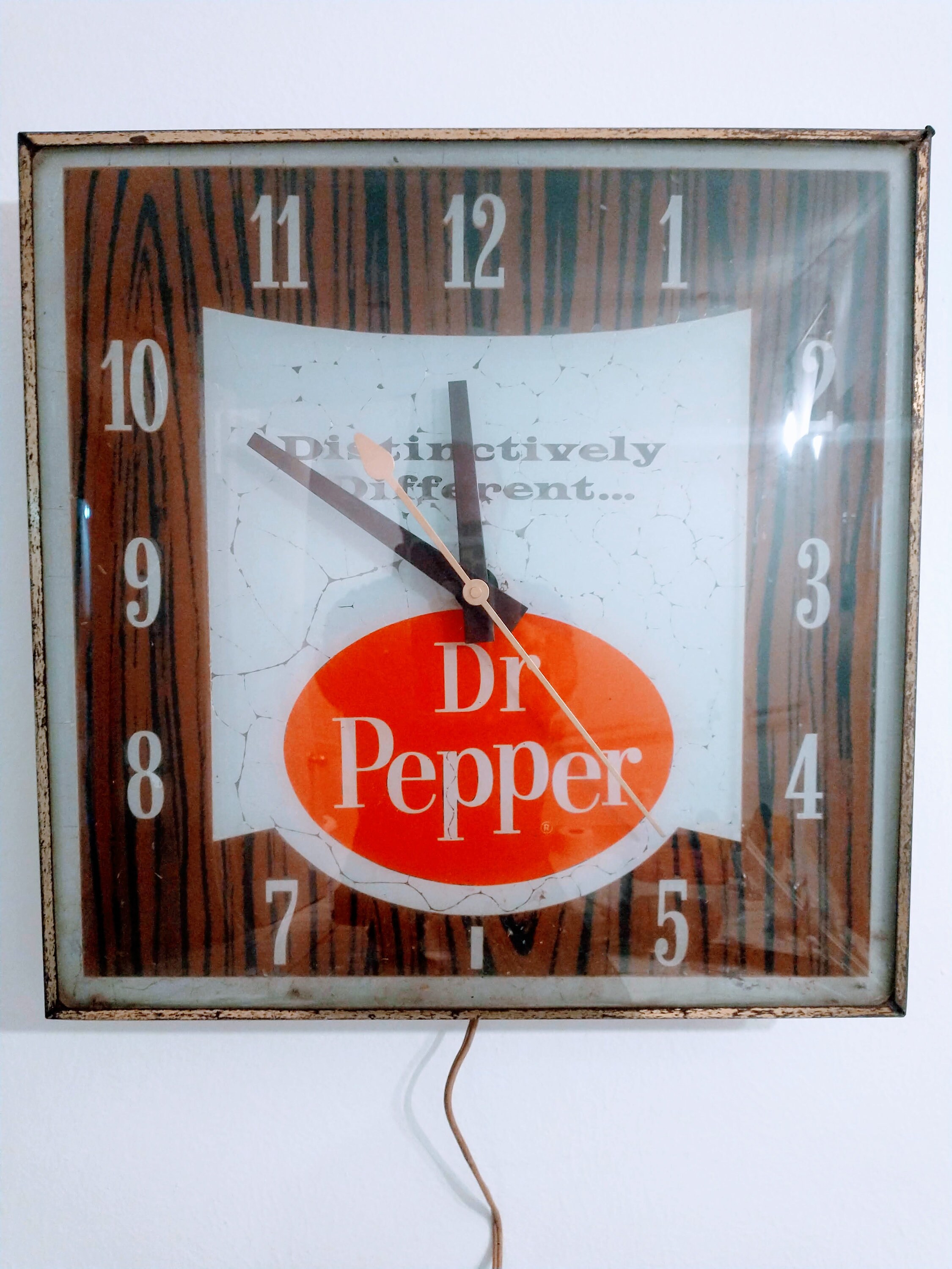 1990年代 Dr.pepper おそ Lighted Wall Clock