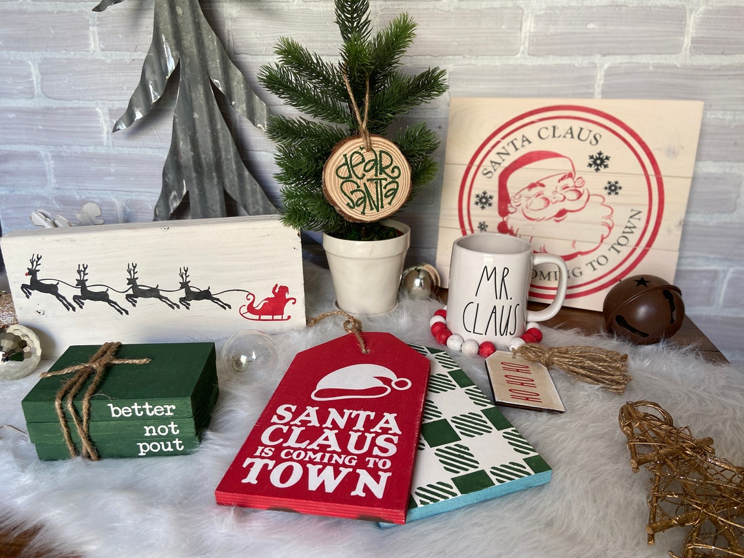DIY Vintage Santa Kit DIY Christmas Kit DIY Christmas Sign Etsy