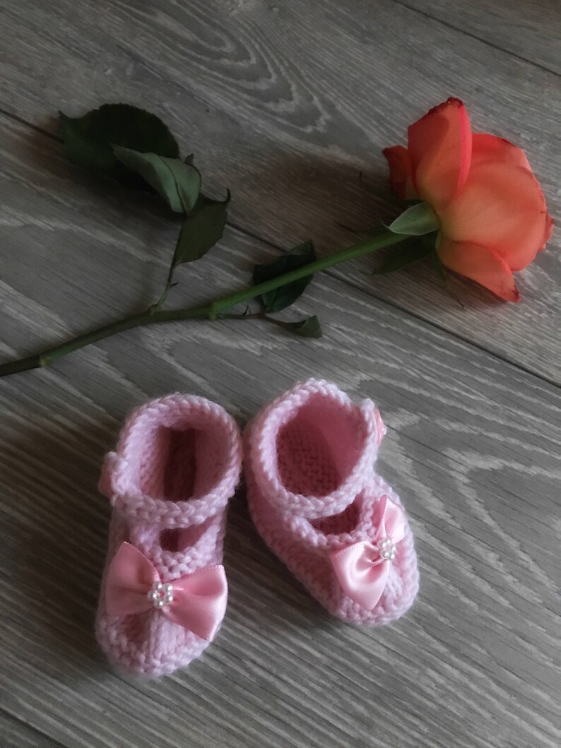 dusky pink flower girl shoes