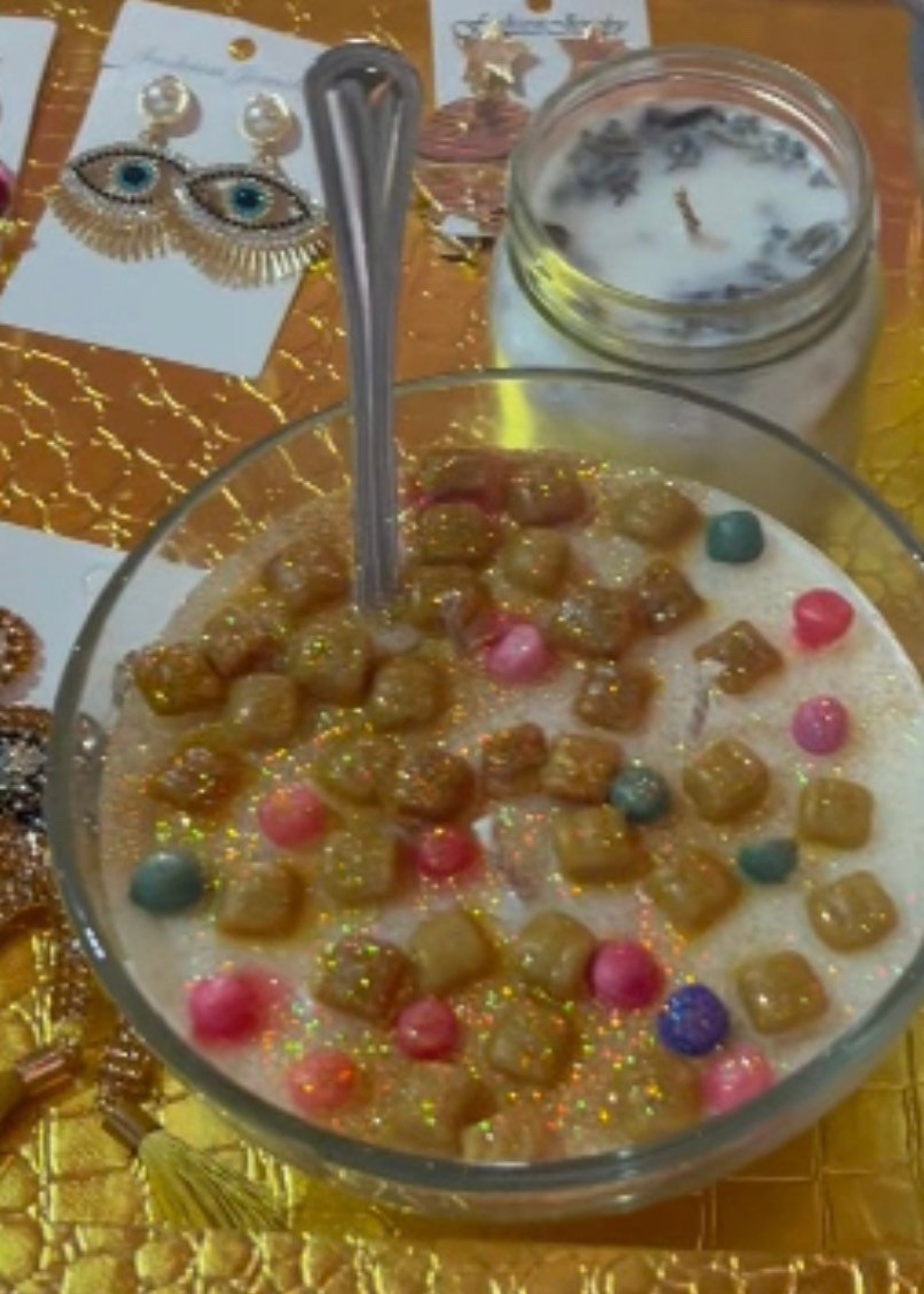 Mini Cereal Bowl Candle 7oz. Fruit Loops Fruity Pebbles Etsy