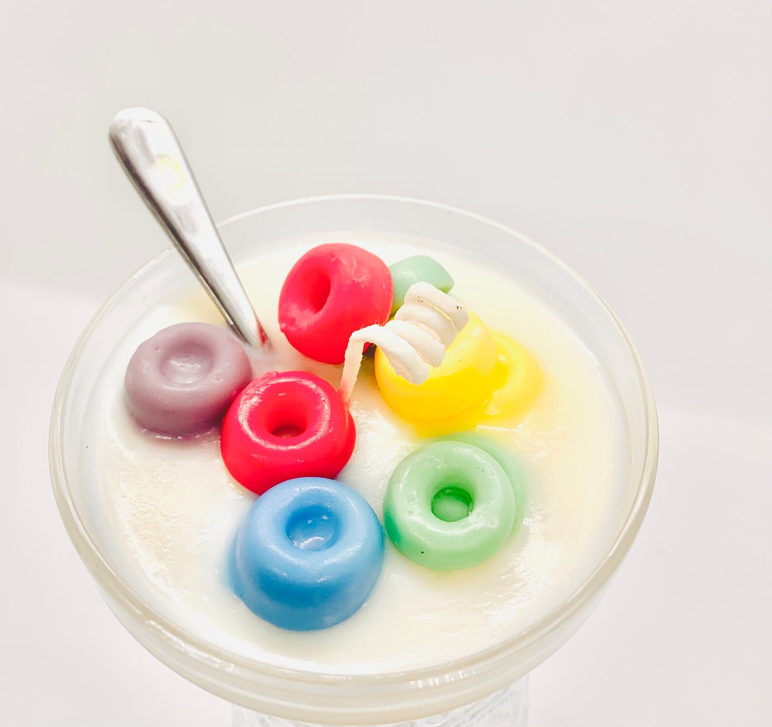 Mini Cereal Bowl Candle 7oz. Fruit Loops Fruity Pebbles Etsy