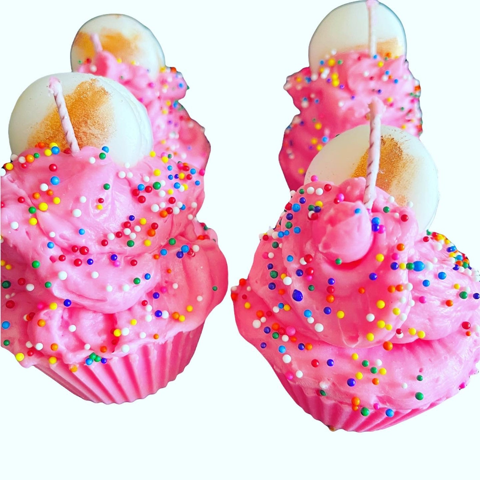 Cupcake Candles Pack of 4 Great Gift Strongly Scented Etsy