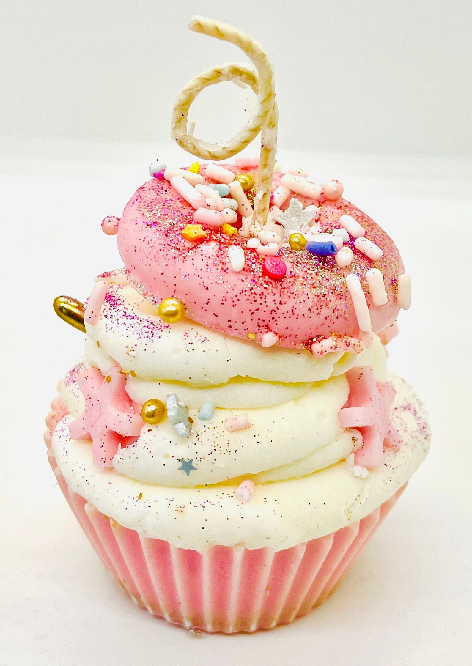 Glitter /Sprinkle Dessert Cupcake Candles Pack of 4 Gran Etsy