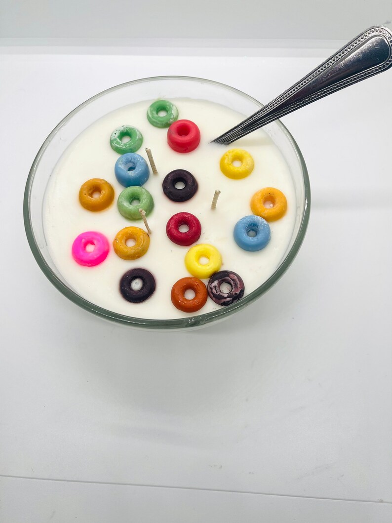 Cereal Bowl Candle 30 oz. Fruit Loops Fruity Pebbles & Etsy