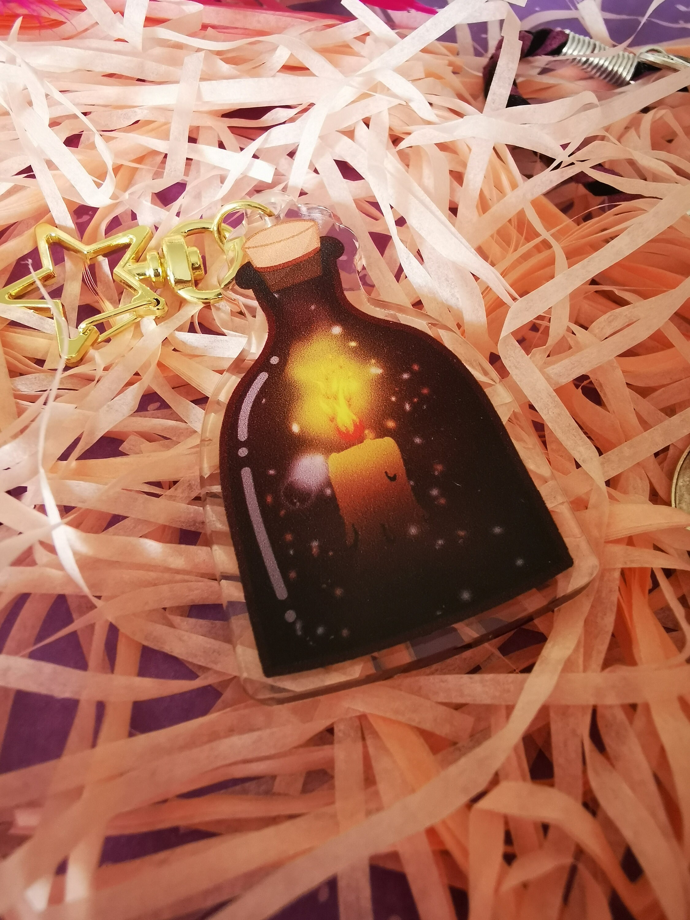 Acrylic Keychain Vial of Courage Bookmark Magic Potion Etsy