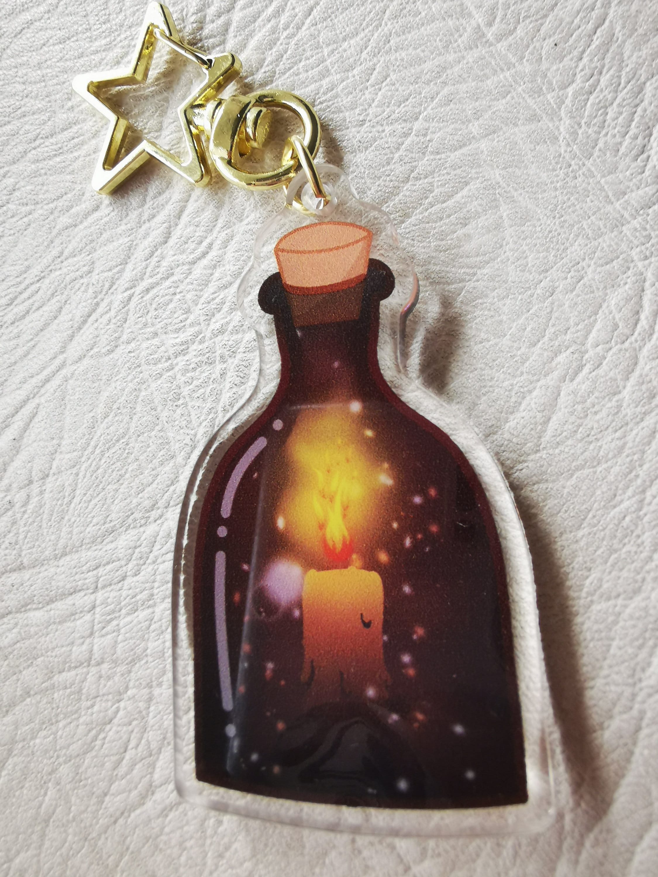Acrylic Keychain Vial of Courage Bookmark Magic Potion Etsy