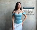 Pdf Overbust corset pattern guide, Corset sewing pattern, satin waist corset tutorial, PDF long satin corset, Classic easy corset pattern