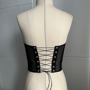 Patron de couture de corset transparent, patron de haut bustier, instructions de couture pour corset transparent, patron PDF corset avec bonnets image 10