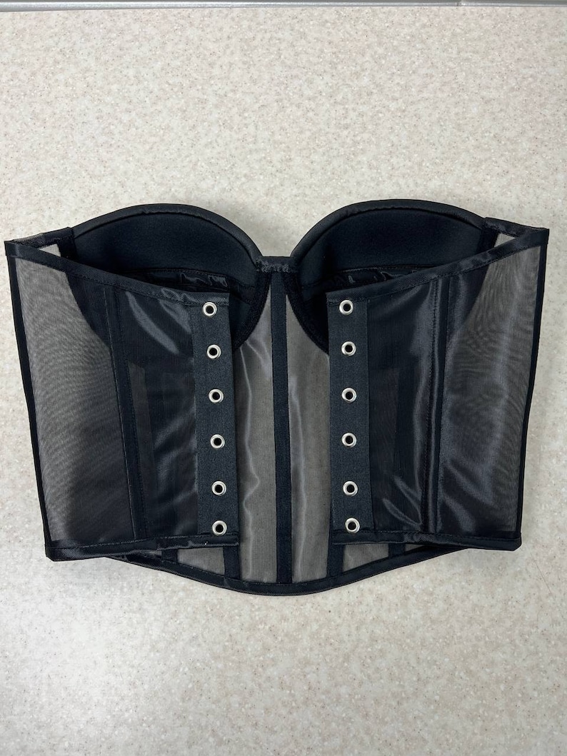 Patron de couture de corset transparent, patron de haut bustier, instructions de couture pour corset transparent, patron PDF corset avec bonnets image 8