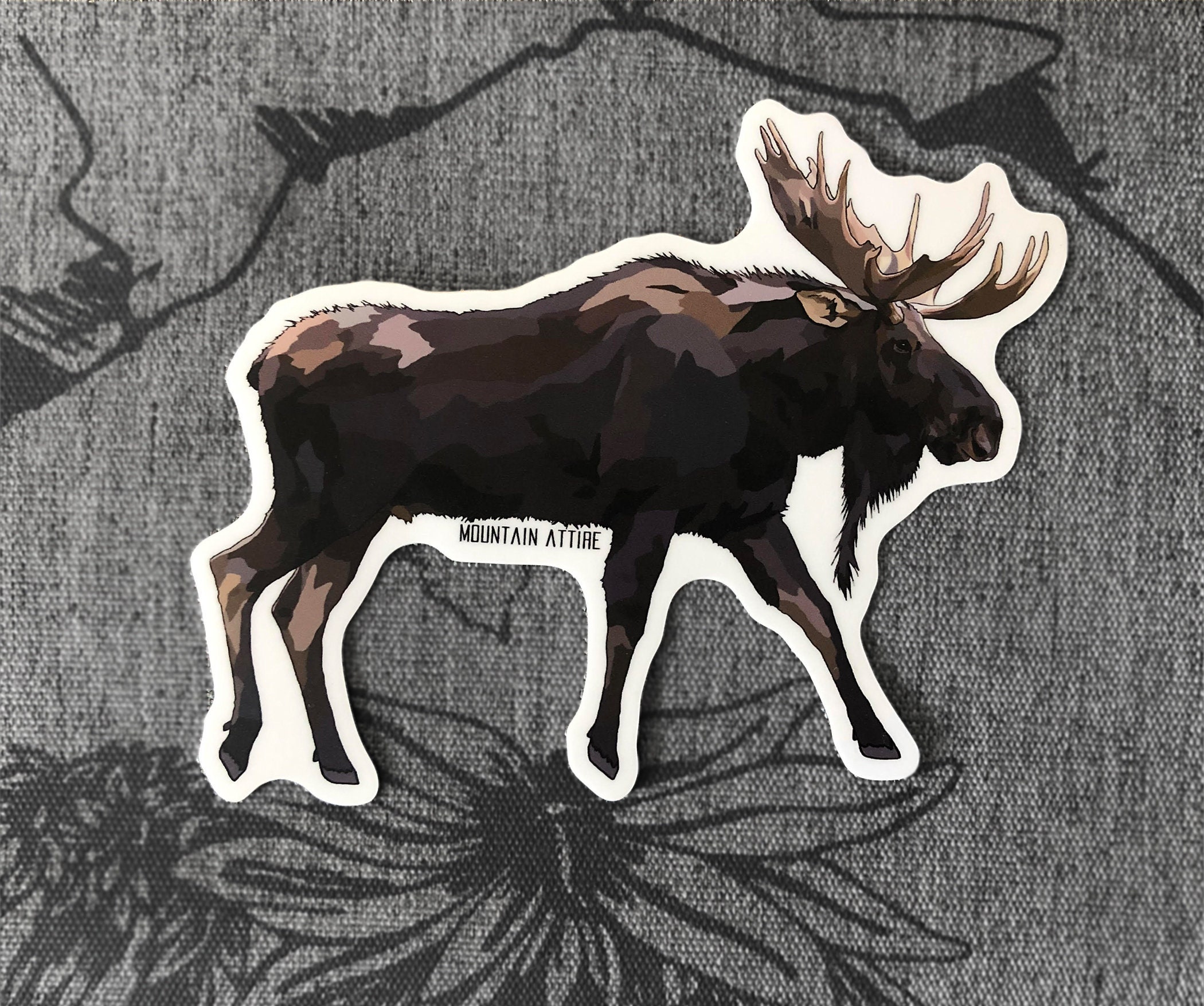 Moose Sticker Etsy