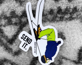 Send it! Ski Sticker