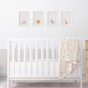 Safari Nursery Wall Art Baby Safari Animal Print Set •Giraffe, Elephant, Lion, Zebra  Nursery Decor  Jungle Baby Room Poster
