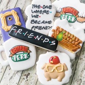 Friends Themed Sugar Cookies Birthday Cookies