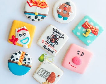 Mini Toy  Themed Cookies 2" Birthday Cookies