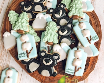 Mini Summer Camp Cookies Camping Cookies Summer Cookies Birthday Cookies
