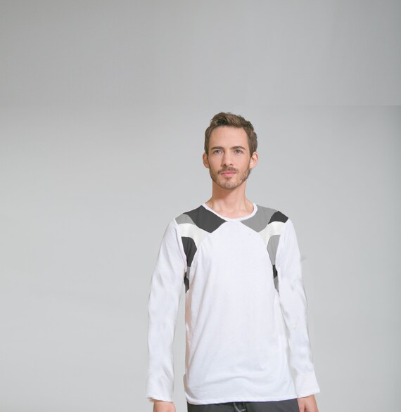 long white t shirt mens