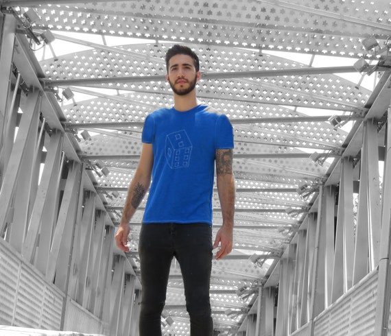 blue shirt outfit mens