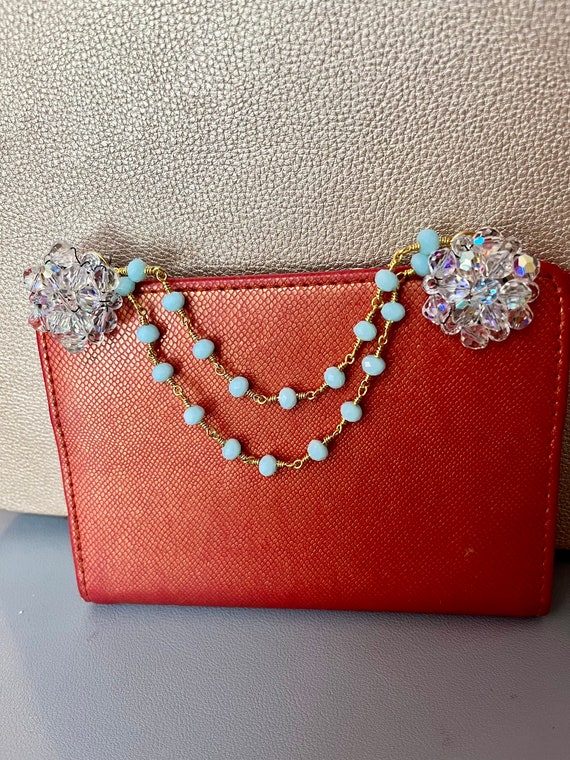 Vintage Fancy Art Deco Baby Blues Cardigan Clip