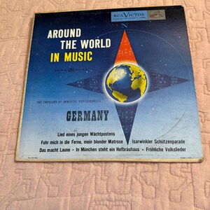 Vintage Around the World In Music Germany Record Album Vinyl LP