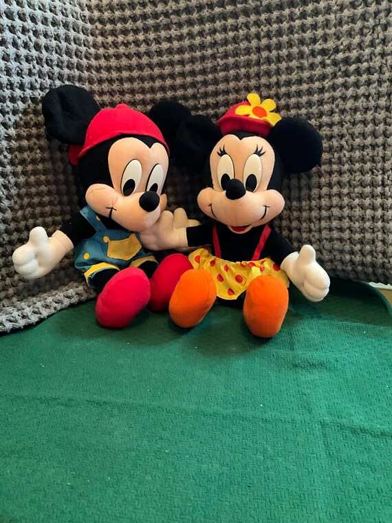 Vintage Disney Mickey and Minnie Mouse Stuffed Animals - Etsy
